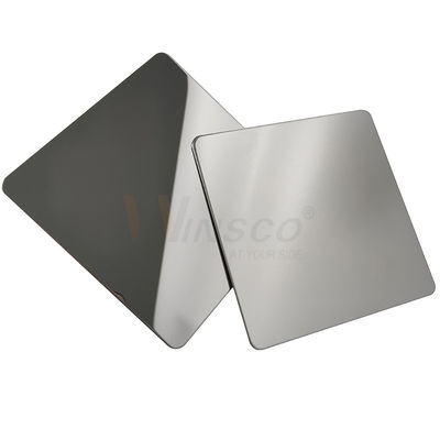 chất lượng  Ornamental Super Mirror Stainless Steel Sheet 201 304 316 Grade With Silver PVD Color nhà máy sản xuất