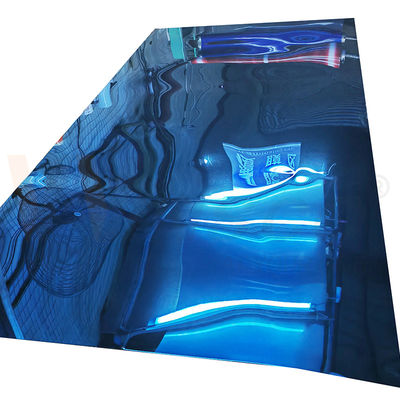 chất lượng  Mirror Surface Blue Color Stainless Steel Sheet 1250mmx2500mm Mill Edge 201 Grade nhà máy sản xuất