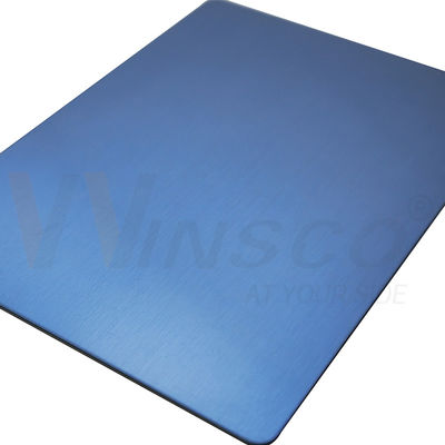 chất lượng  Sapphire Blue Hairline Finish Inox Plate SS 316 Brushed Stainless Steel No.4 Sheet 0.5mm 1mm 2mm 3mm nhà máy sản xuất