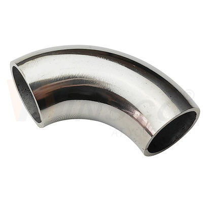 chất lượng  1.2mm 1.5mm Thickness 201 304 316 Grade Mirror Satin Surface 15.9mm OD Stainless Steel Handrail Elbow 55mm Arc Length nhà máy sản xuất