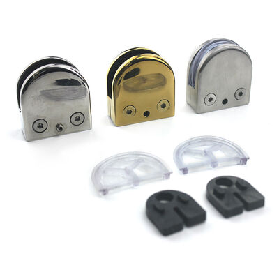 chất lượng  Stainless Steel Glass Railing Clamp Bracket - Corrosion Resistant with Multiple Finishes for Frameless Glass Panels nhà máy sản xuất