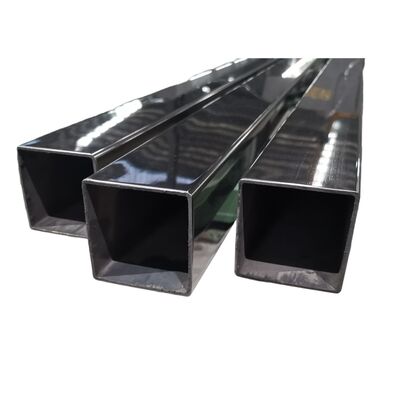 chất lượng  600G Mirror Black Stainless Steel Square Tube, 201 304 Grade Black Mirror Inox Square Pipe for Building Decoration & Railing nhà máy sản xuất