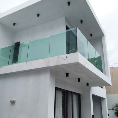 Hàng rào lan can kính inox 1.2mm 1.5mm 2mm Chống ăn mòn tốt