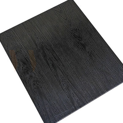 1000-1500mm Cold Way Black Titanium Tree Skin Hóa chất khắc tấm thép không gỉ trang trí