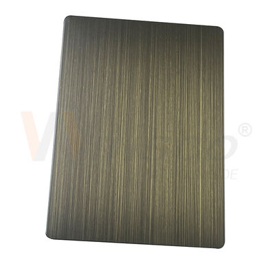 316 Tấm thép không gỉ trang trí 3 mm Tay đen chải màu xanh lá cây