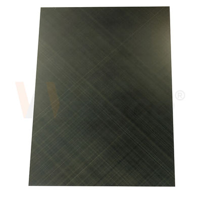 Kiểm soát chất lượng Cross Hairline Hoàn thành Tấm trang trí bằng đồng màu xanh lá cây 0,3mm SS