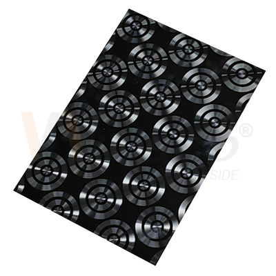 AISI 201 304 316 CD đánh bóng tấm thép không gỉ trang trí bằng laser titan 3D màu đen