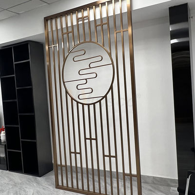 Vách ngăn màn hình bằng thép không gỉ 1250mm trang trí Laser Cut Khách sạn Nhà hàng Bộ chia phòng bằng kim loại