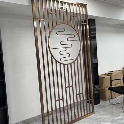 Vách ngăn màn hình bằng thép không gỉ 1250mm trang trí Laser Cut Khách sạn Nhà hàng Bộ chia phòng bằng kim loại