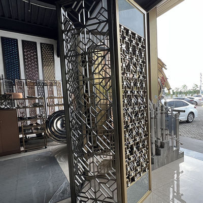 Thiết kế phân vùng sảnh khách sạn Vách ngăn tường bằng thép không gỉ