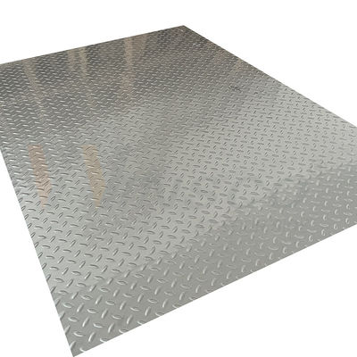 20 mm-1250mm Tấm thép không gỉ dập nổi 2b Bề mặt hình dạng hạt gạo Tấm chống trượt