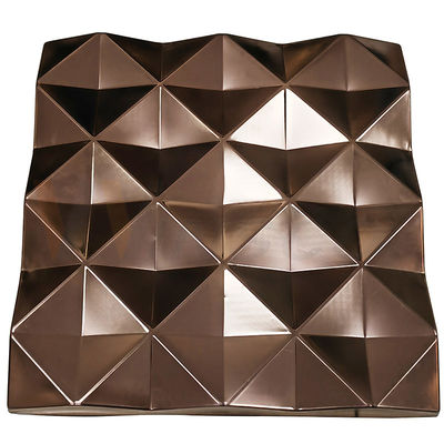 Tấm thép không gỉ dập nổi 4x8 AISI 201 304 316 Trang trí bằng vàng hồng chải
