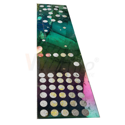 Tấm thép không gỉ đục lỗ 3 mm đầy màu sắc Bề mặt gương lỗ tròn