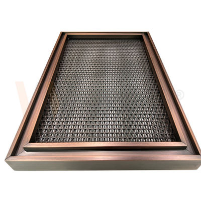 Thiết kế kim loại hiện đại Lưới dệt trơn bằng thép không gỉ Lớp phủ PVD 0,5mm-8mm
