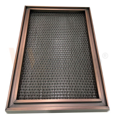 Thiết kế kim loại hiện đại Lưới dệt trơn bằng thép không gỉ Lớp phủ PVD 0,5mm-8mm