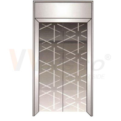Tấm thép không gỉ thang máy 2 mm Gương màu xám Hoàn thiện hoa văn khắc kim loại