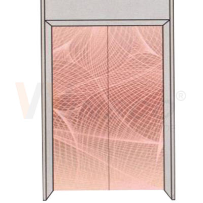 Thang máy mô hình khắc chân tóc tùy chỉnh Tấm thép không gỉ Màu PVD