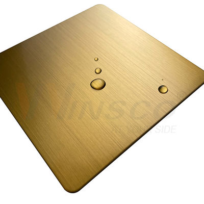 1219mmx2438mm JIS 201 304 316 Tấm chân tóc bằng thép không gỉ vàng titan