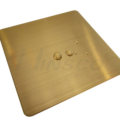 Za Brass Hairline Kết thúc thép không gỉ Màu vàng AFP SS 201 304 316 Sheet