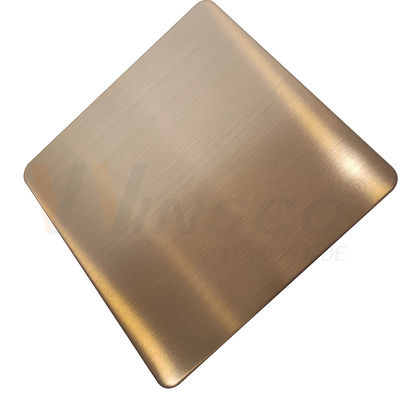 Satin Red Copper Hairline Tấm thép không gỉ 316l Hoàn thành AFP Phong cách trang trí mới