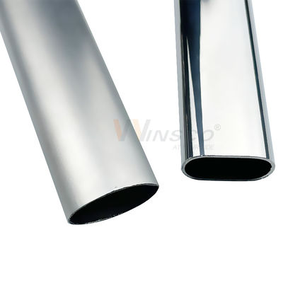 Aisi 201 304 316 Ống thép không gỉ hình bầu dục Inox Lan can cầu thang Hình elip Kích thước ống Trang trí tùy chỉnh