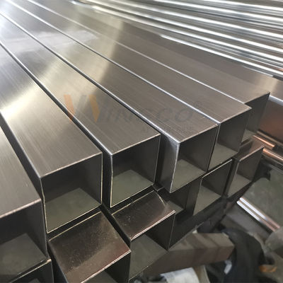 Ống vuông bằng thép không gỉ được đánh bóng 600 Grit AISI 201 304 cho các ứng dụng trang trí