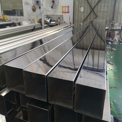 Ống vuông bằng thép không gỉ được đánh bóng 600 Grit AISI 201 304 cho các ứng dụng trang trí