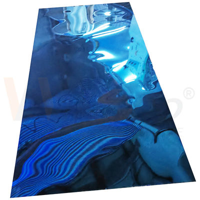 Bảng kim loại không gỉ 4ftx8ft 1220mmx2440mm SS 201 Blue Stainless Steel Plate Độ dày 3,0mm