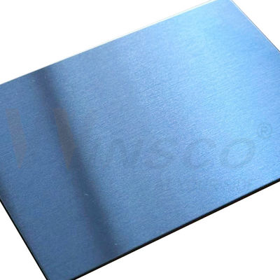SS 316 316L 4ftx8ft Inox Satin Plate Hairline 1220mmx2440mm Stainless Steel No.4 Bảng màu xanh
