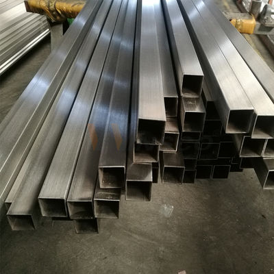 SUS 201 304 316 20mmx20mm Kích thước Stainless Steel Square Pipe 0.6mm-2.0mm Bức tường dày ống thô gương bề mặt satin