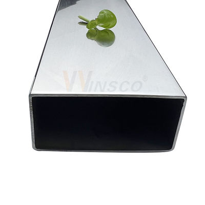 0.8mm-5.0mm Độ dày ống phẳng không thô 100mmx50mm Cỡ lớn ống hình chữ nhật thép không gỉ 201 304 316 lớp