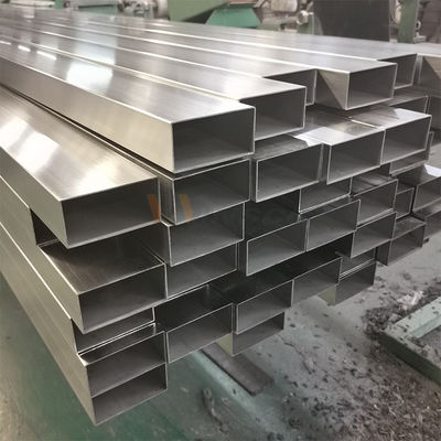 AISI 201 304 316 Xếp kết thúc gương satin 30mmx60mm Kích thước Stainless Steel Inox ống hình chữ nhật 0.5mm-2.7mm Độ dày