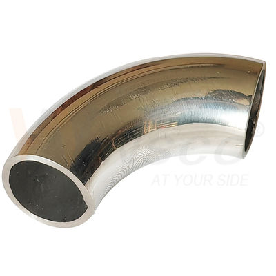 Áo phản chiếu bề mặt satin 55mm Độ dài cung 12,7mm OD AISI 201 304 316 Thép không gỉ khuỷu tay 1,2mm 1,5mm Độ dày