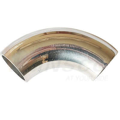 Áo phản chiếu bề mặt satin 55mm Độ dài cung 12,7mm OD AISI 201 304 316 Thép không gỉ khuỷu tay 1,2mm 1,5mm Độ dày