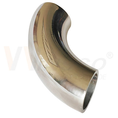 Áo phản chiếu bề mặt satin 55mm Độ dài cung 12,7mm OD AISI 201 304 316 Thép không gỉ khuỷu tay 1,2mm 1,5mm Độ dày