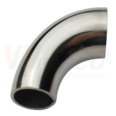 1.2mm 1.5mm Độ dày 201 304 316 lớp gương bề mặt satin 15.9mm OD thép không gỉ tay kéo khuỷu tay 55mm chiều dài cung