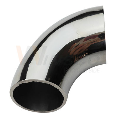 Sơn mịn satin Inox Baluster Fittings 201 304 316 Grade 25.4mm 1'' Dia 66mm Arc Stainless Steel 90 độ khuỷu tay