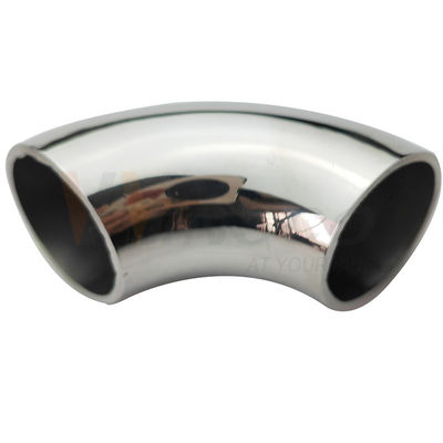 Sơn mịn satin Inox Baluster Fittings 201 304 316 Grade 25.4mm 1'' Dia 66mm Arc Stainless Steel 90 độ khuỷu tay