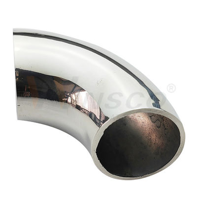 Sơn mịn satin Inox Baluster Fittings 201 304 316 Grade 25.4mm 1'' Dia 66mm Arc Stainless Steel 90 độ khuỷu tay