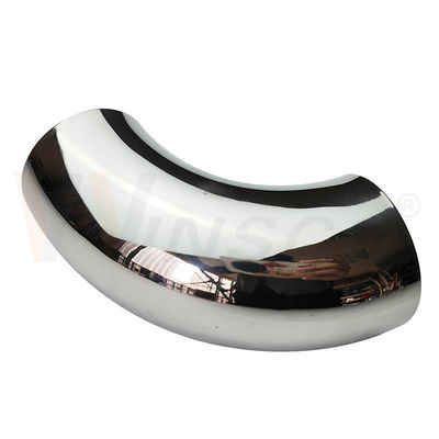 Dễ lắp đặt SS 201 304 316 Mirror Satin Inox Thang phụ kiện 63.5mm 2 1/2 Inch OD Stainless Steel Handrail khuỷu tay