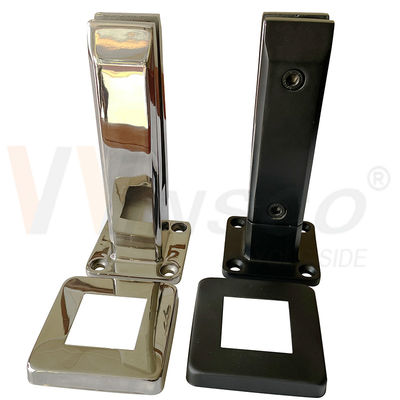 SUS 304 316 Hairline Đen Đen Mặt gương Stainless Steel Bể bơi Glass Spigot Cho 12mm 24mm Glass