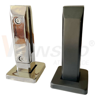 SUS 304 316 Hairline Đen Đen Mặt gương Stainless Steel Bể bơi Glass Spigot Cho 12mm 24mm Glass