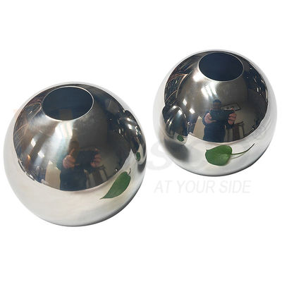 AISI 201 304 SS Handrail trang trí phụ kiện 51mm 60mm đường kính thép không gỉ Bóng rỗng cho 19mm đường ống tròn