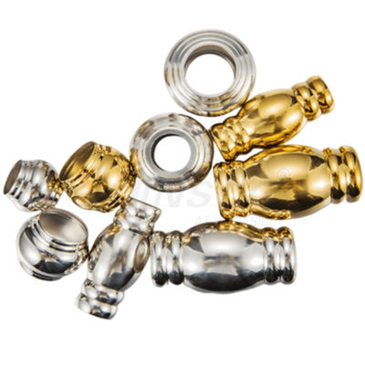 Mirror Silver Gold Stainless Railing Accessories SS 201 304 Stainless Steel Bamboo Joint Connector cho đường ống 19mm