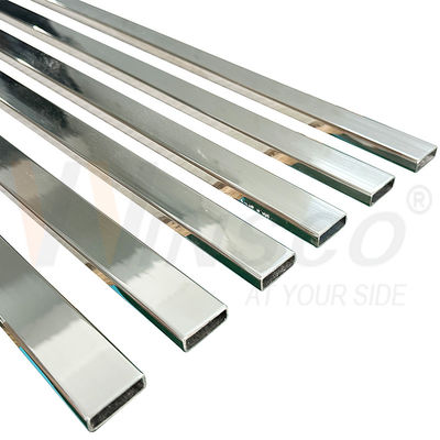 SUS 304 8K bề mặt gương PVD Màu Inox ống hình chữ nhật 30mmx10mm Kích thước 1,2mm 1,5mm Ống tắm thép không gỉ