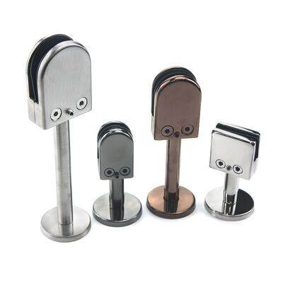 Nắp kẹp hàng rào thủy tinh thép không gỉ - Kháng ăn mòn với nhiều kết thúc cho các tấm thủy tinh không khung