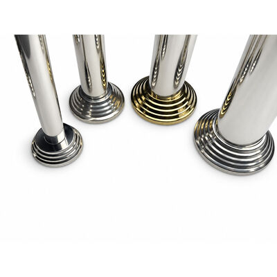 SS 201 304 Vòng tay không gỉ Phần mặt bằng bạc vàng thép không gỉ Nắp chân tay cho 19mm 1'' 2' 63.5mm Vòng Newel Post