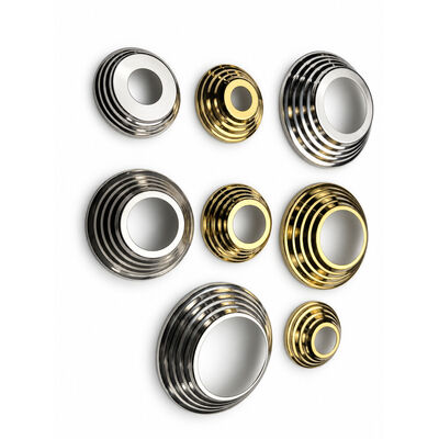 SS 201 304 Vòng tay không gỉ Phần mặt bằng bạc vàng thép không gỉ Nắp chân tay cho 19mm 1'' 2' 63.5mm Vòng Newel Post