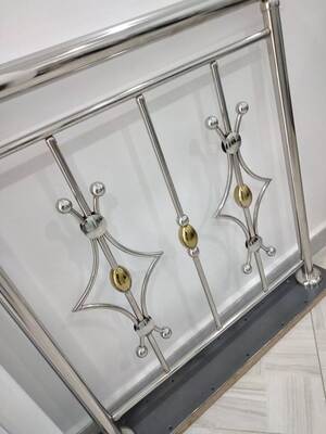 Mirror Silver Gold Stainless Railing Accessories SS 201 304 Stainless Steel Bamboo Joint Connector cho đường ống 19mm