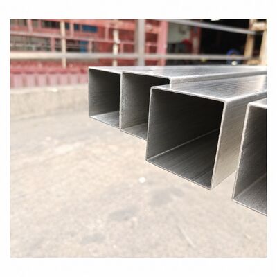 50x50mm Satin Brushed Stainless Steel Square Tube ASTM A554 trong lớp 201, 304, 316
